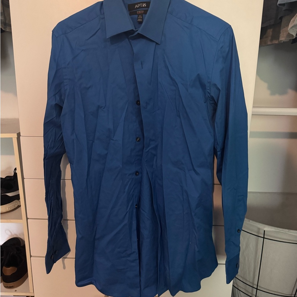 Apt. 9 Men's Classic Blue Dress Shirt